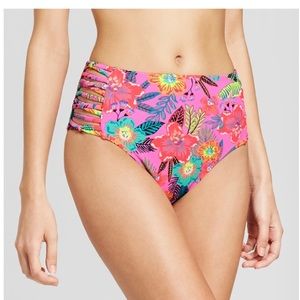 High Waist Bikini Bottom - Xhilaration- Pink
